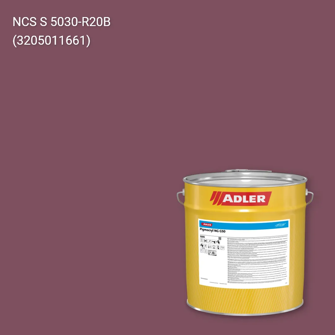Лак меблевий Pigmocryl NG G50 колір NCS S 5030-R20B, Adler NCS S