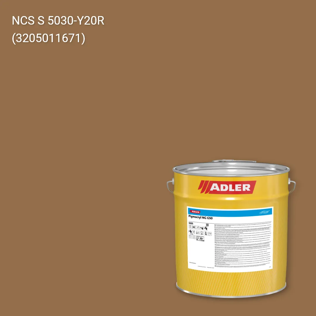Лак меблевий Pigmocryl NG G50 колір NCS S 5030-Y20R, Adler NCS S