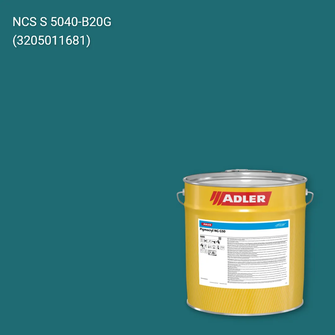 Лак меблевий Pigmocryl NG G50 колір NCS S 5040-B20G, Adler NCS S