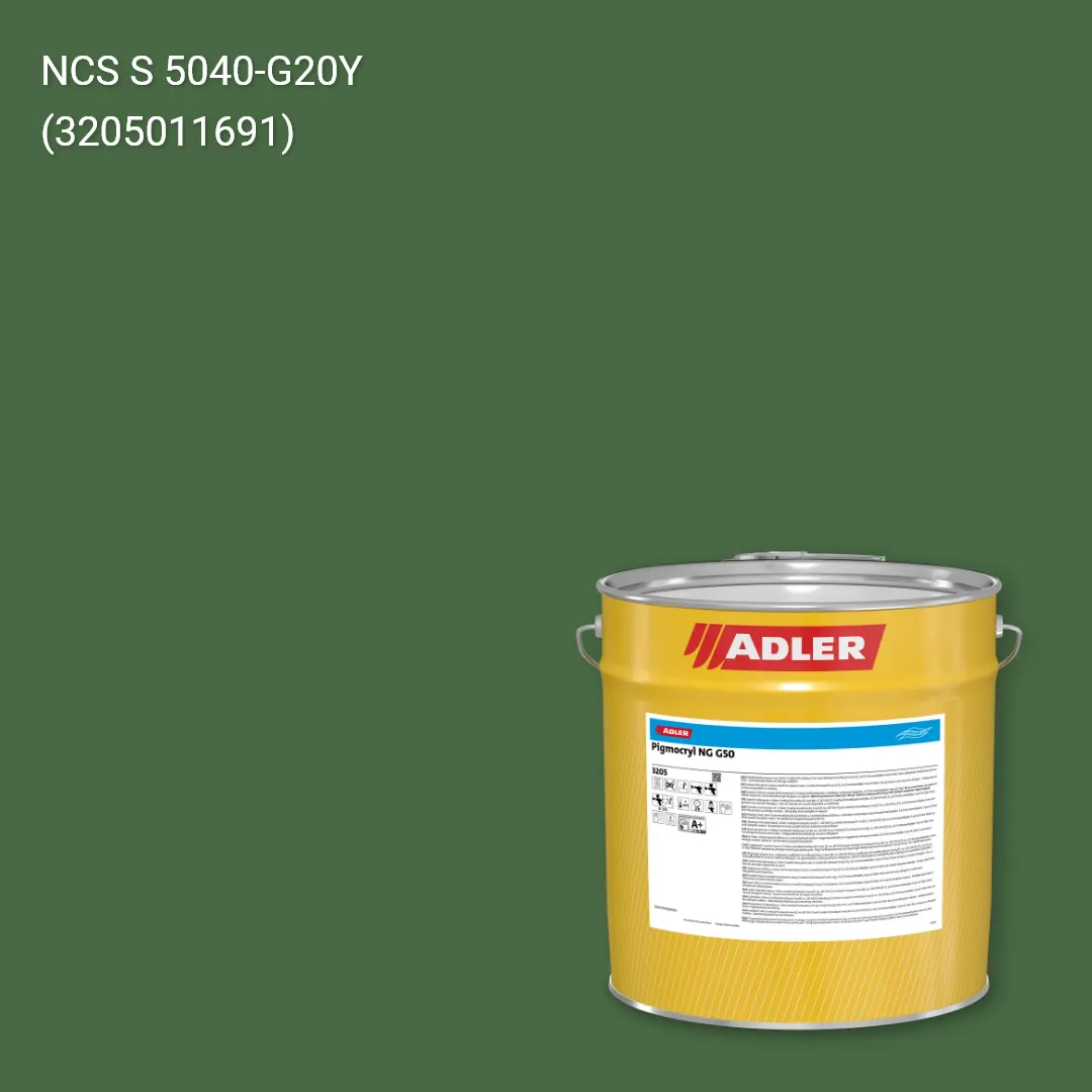 Лак меблевий Pigmocryl NG G50 колір NCS S 5040-G20Y, Adler NCS S