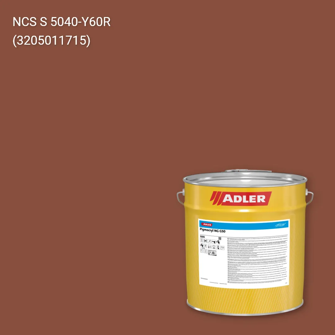 Лак меблевий Pigmocryl NG G50 колір NCS S 5040-Y60R, Adler NCS S