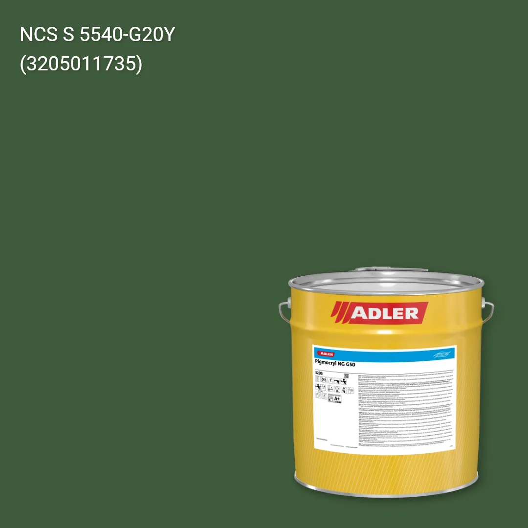 Лак меблевий Pigmocryl NG G50 колір NCS S 5540-G20Y, Adler NCS S