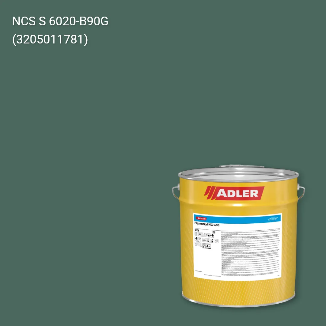 Лак меблевий Pigmocryl NG G50 колір NCS S 6020-B90G, Adler NCS S