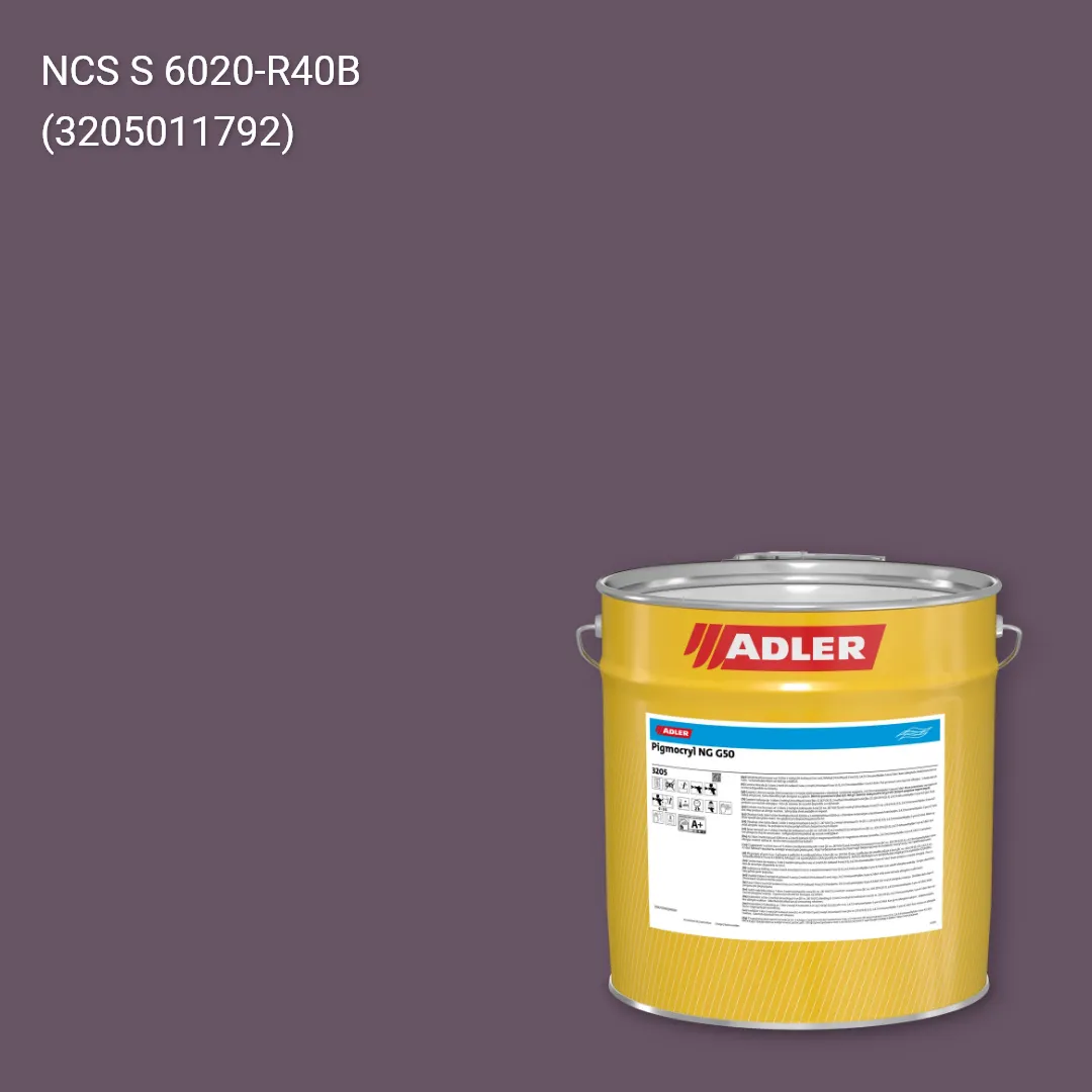 Лак меблевий Pigmocryl NG G50 колір NCS S 6020-R40B, Adler NCS S