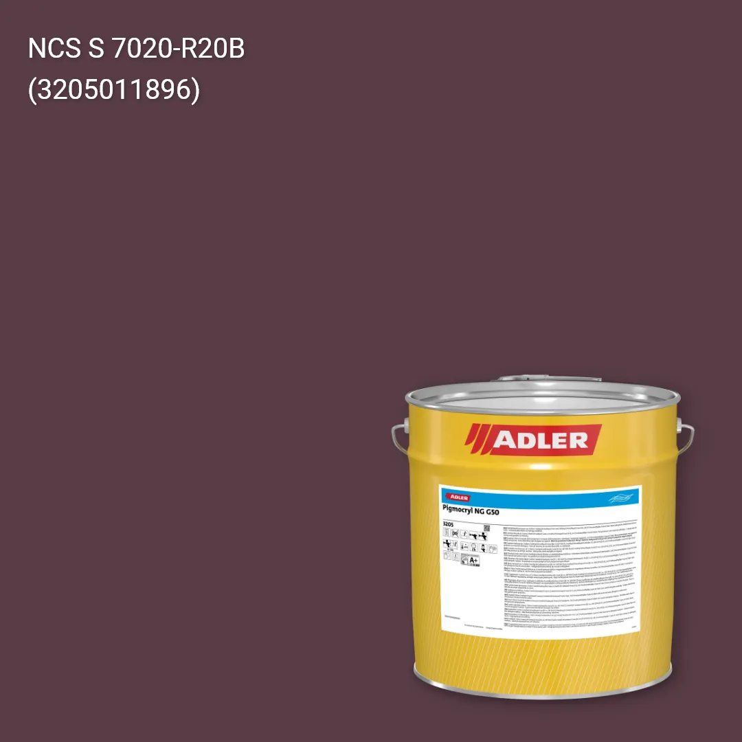 Лак меблевий Pigmocryl NG G50 колір NCS S 7020-R20B, Adler NCS S
