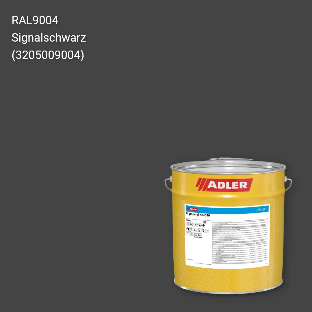 Лак меблевий Pigmocryl NG G50 колір RAL 9004, Adler RAL 192
