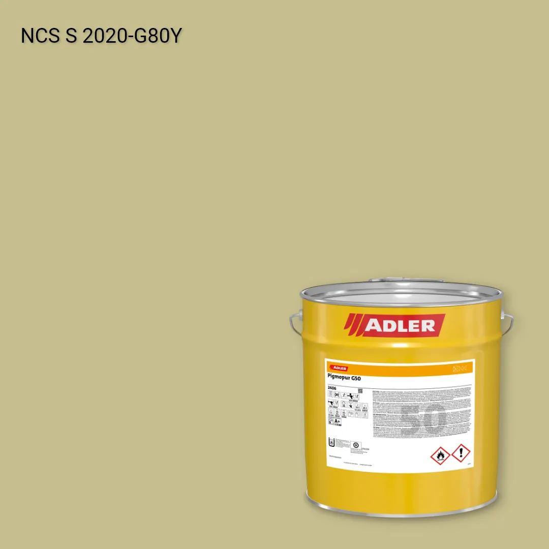 Лак меблевий Pigmopur G50 колір NCS S 2020-G80Y, Adler NCS S