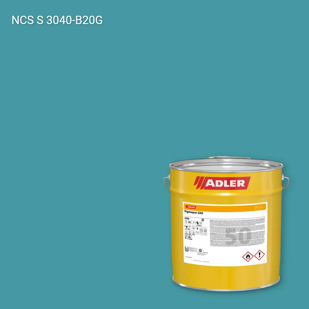 Лак меблевий Pigmopur G50 колір NCS S 3040-B20G, Adler NCS S
