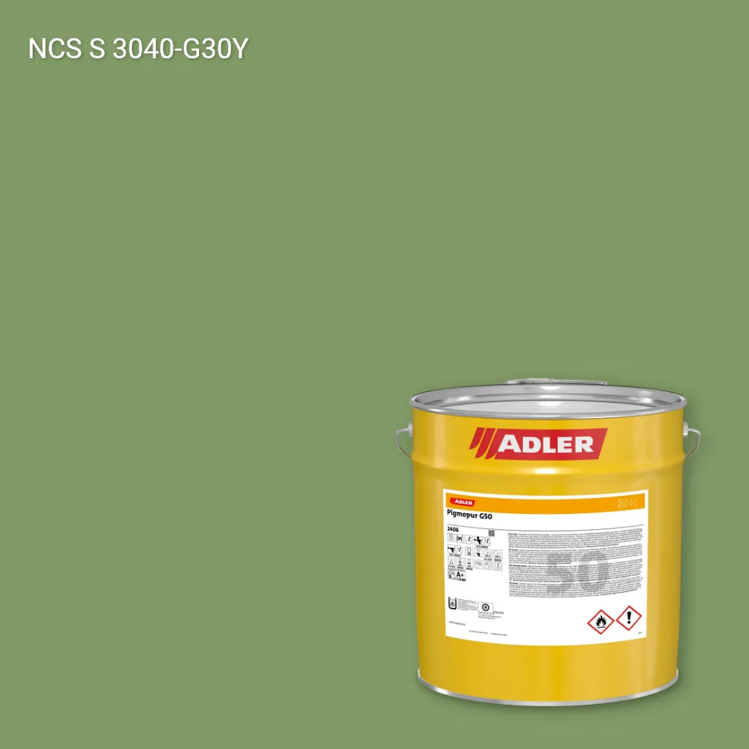 Лак меблевий Pigmopur G50 колір NCS S 3040-G30Y, Adler NCS S