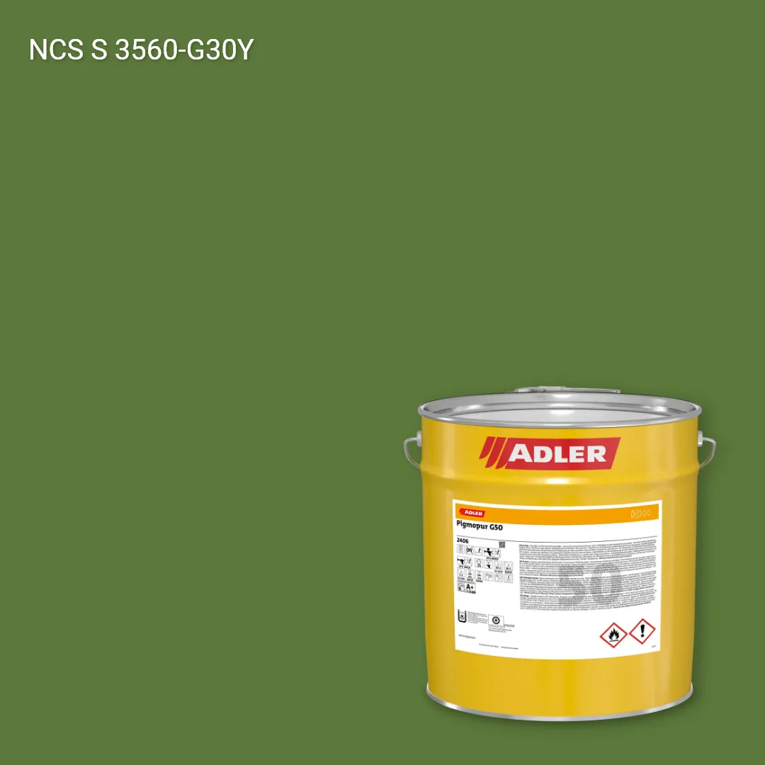 Лак меблевий Pigmopur G50 колір NCS S 3560-G30Y, Adler NCS S