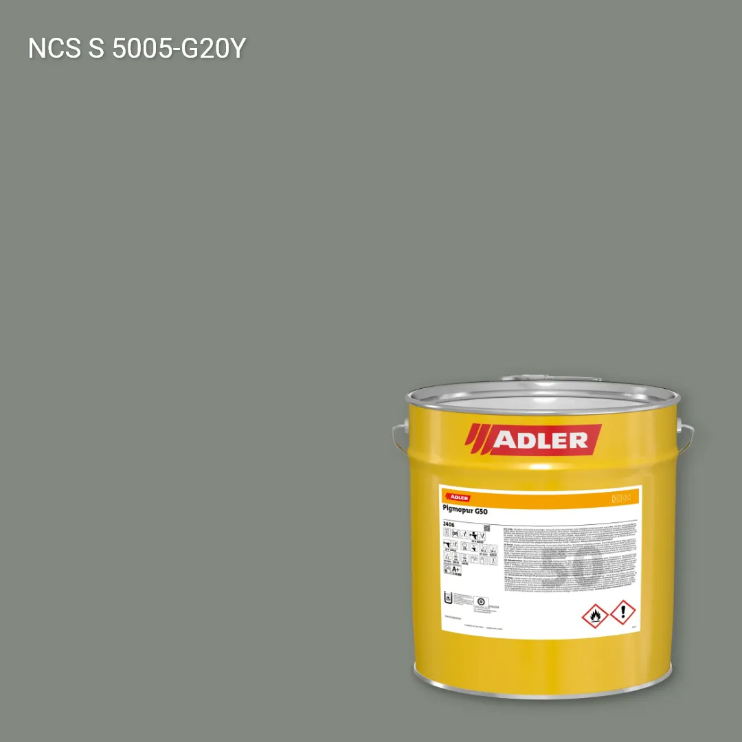 Лак меблевий Pigmopur G50 колір NCS S 5005-G20Y, Adler NCS S