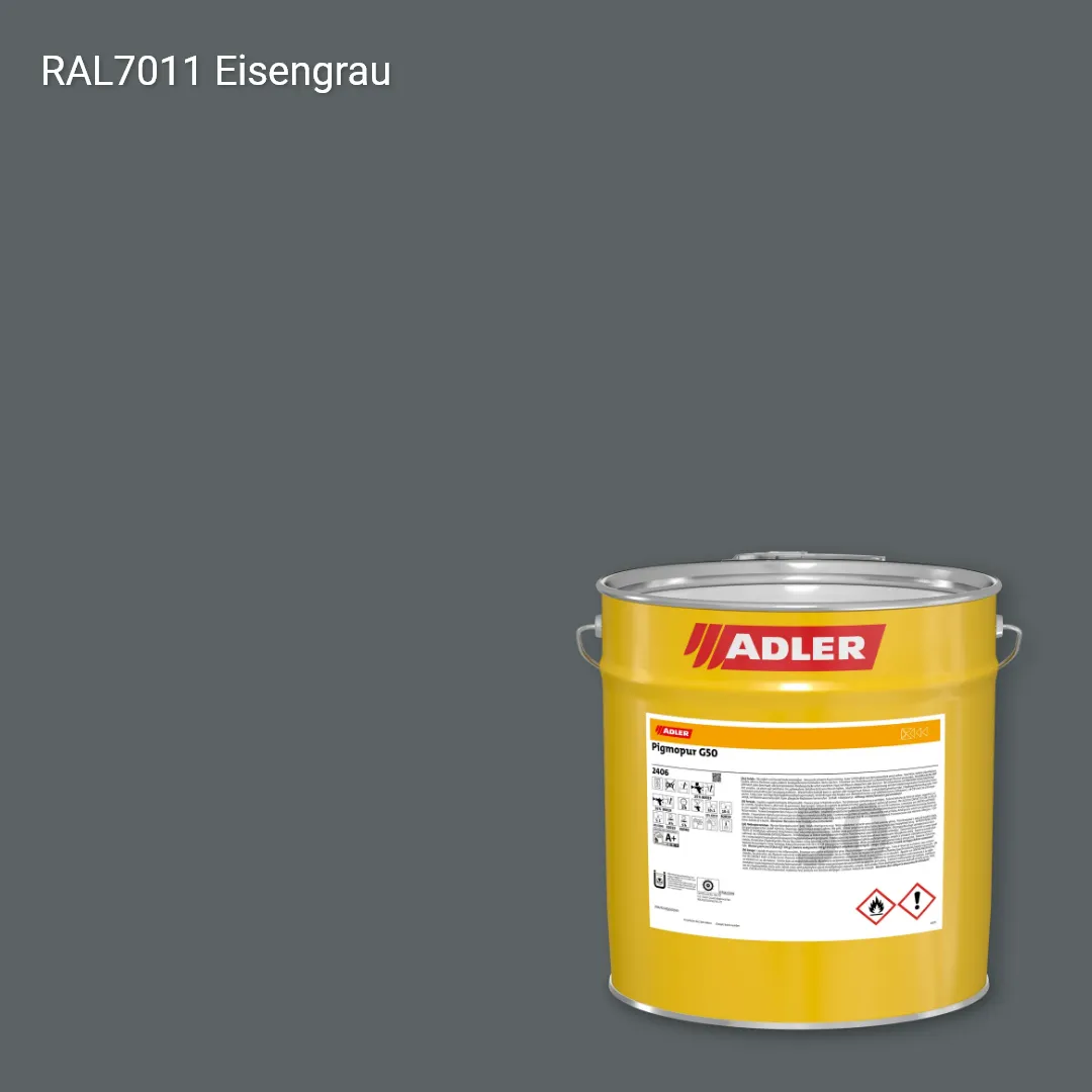 Лак меблевий Pigmopur G50 колір RAL 7011, Adler RAL 192