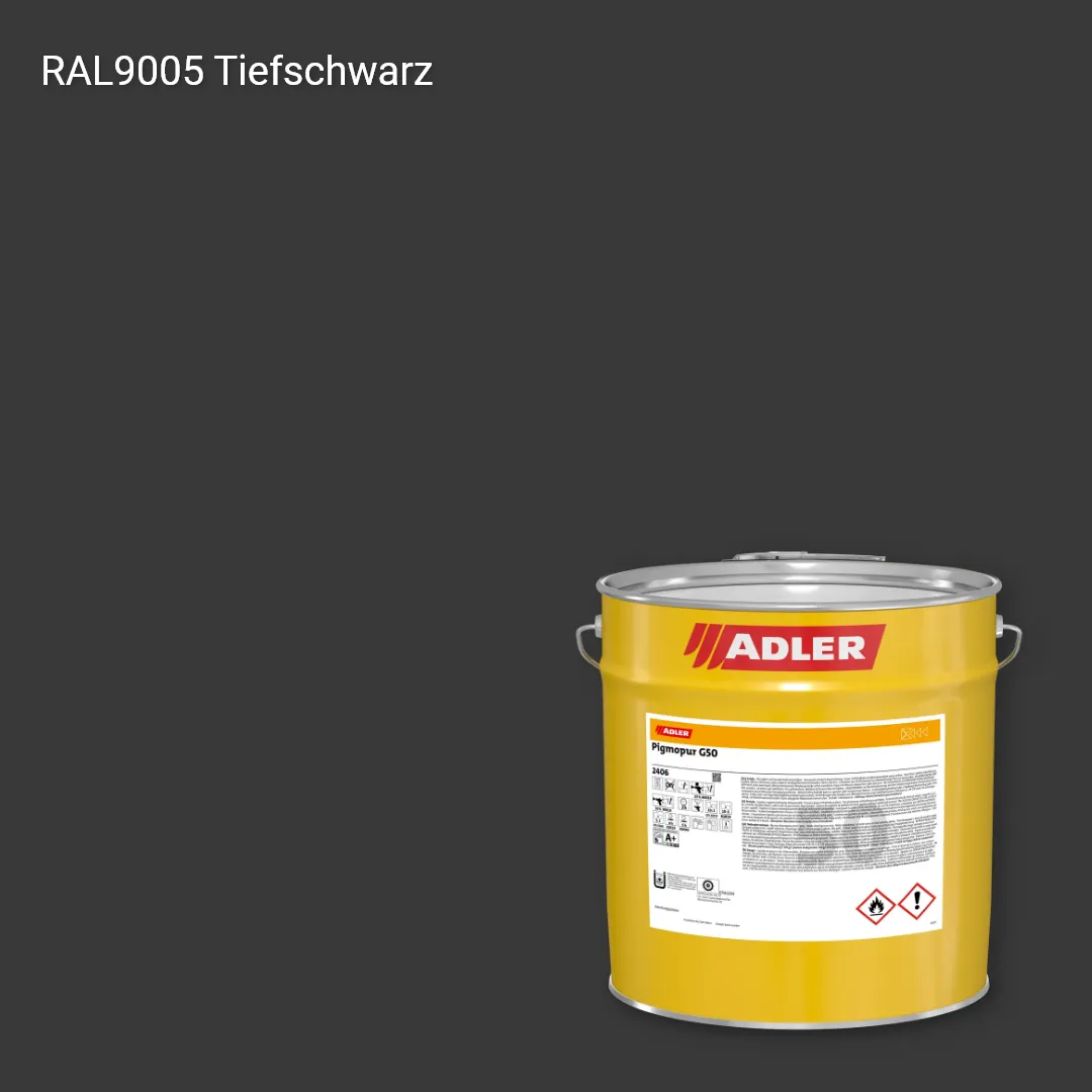 Лак меблевий Pigmopur G50 колір RAL 9005, Adler RAL 192