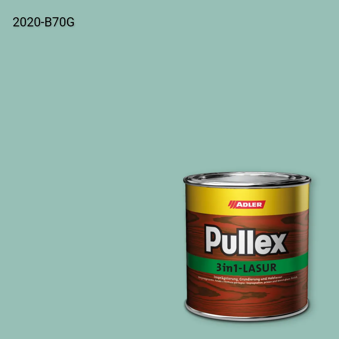 Лазур для дерева Pullex 3in1-Lasur колір NCS S 2020-B70G, Adler NCS S