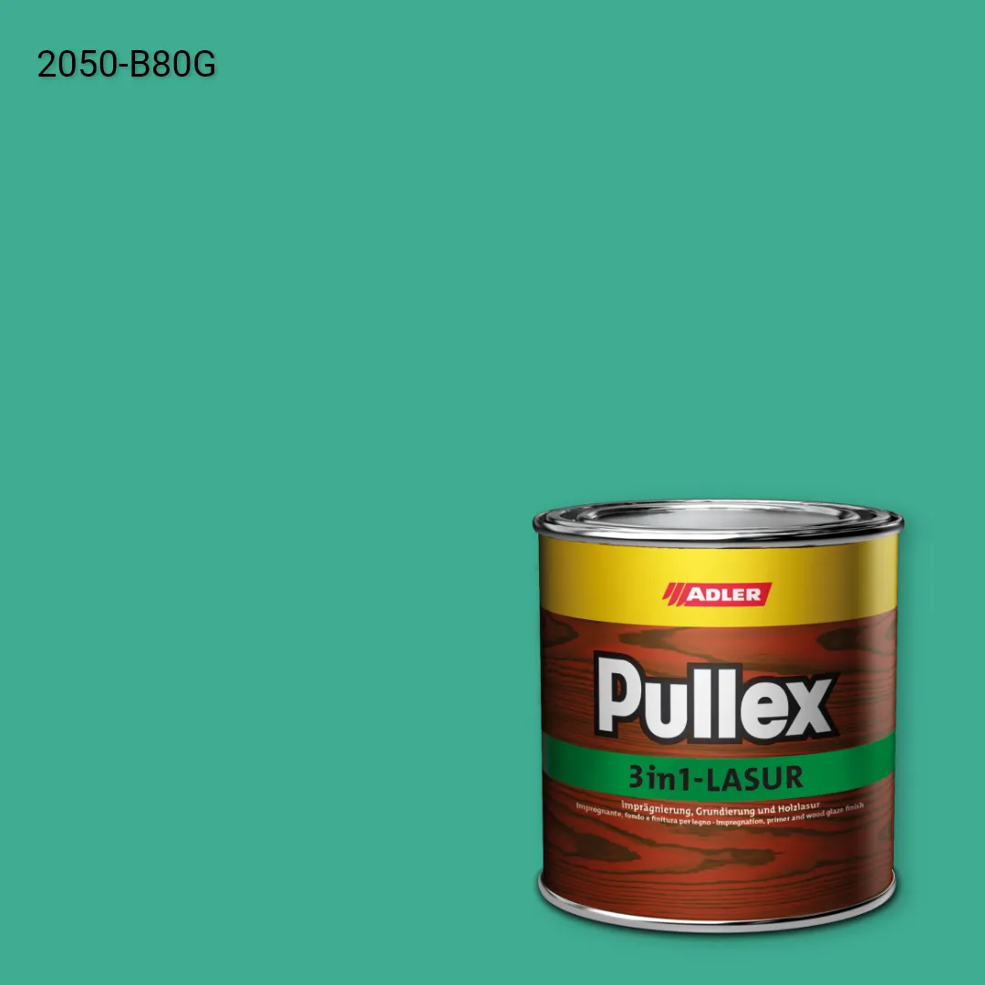 Лазур для дерева Pullex 3in1-Lasur колір NCS S 2050-B80G, Adler NCS S