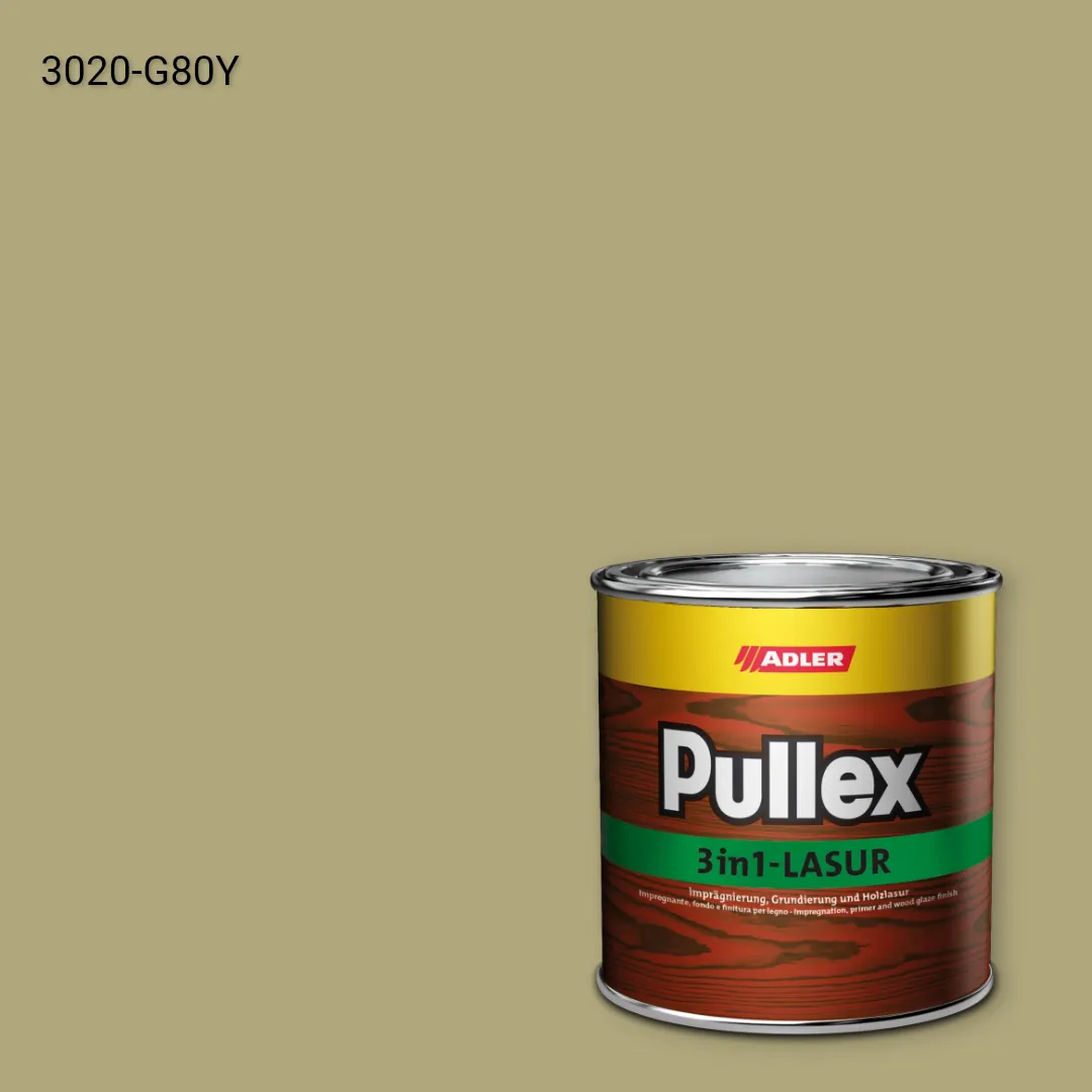 Лазур для дерева Pullex 3in1-Lasur колір NCS S 3020-G80Y, Adler NCS S