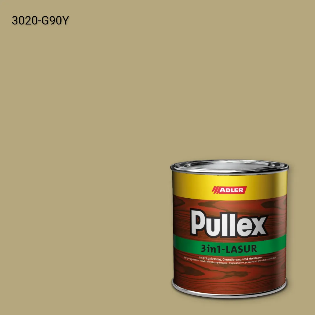 Лазур для дерева Pullex 3in1-Lasur колір NCS S 3020-G90Y, Adler NCS S