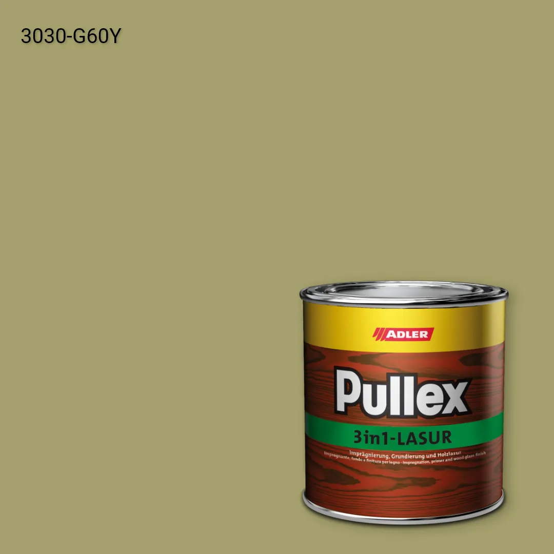 Лазур для дерева Pullex 3in1-Lasur колір NCS S 3030-G60Y, Adler NCS S