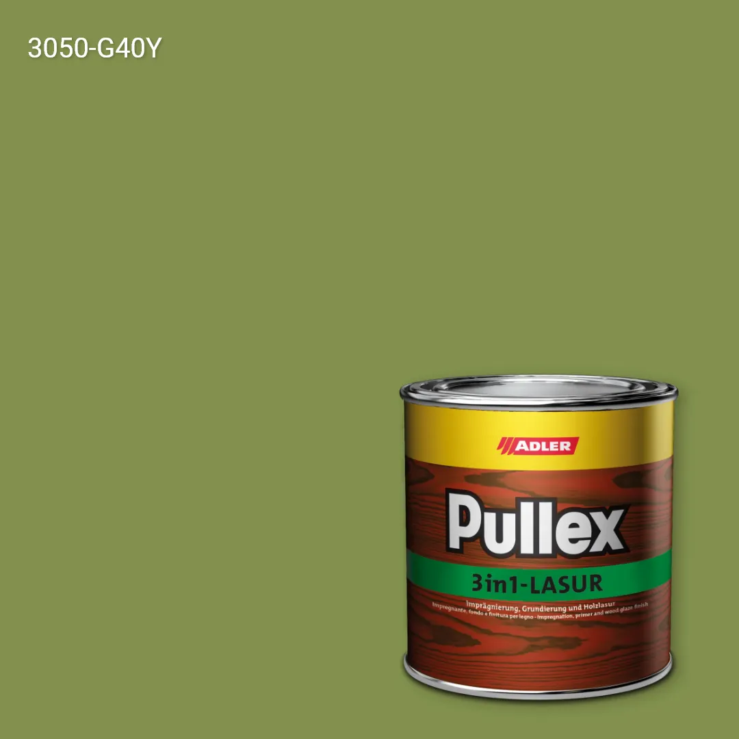 Лазур для дерева Pullex 3in1-Lasur колір NCS S 3050-G40Y, Adler NCS S