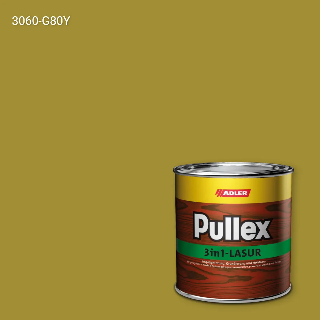 Лазур для дерева Pullex 3in1-Lasur колір NCS S 3060-G80Y, Adler NCS S
