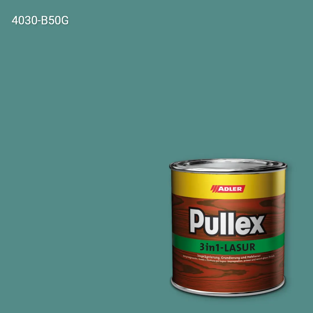 Лазур для дерева Pullex 3in1-Lasur колір NCS S 4030-B50G, Adler NCS S