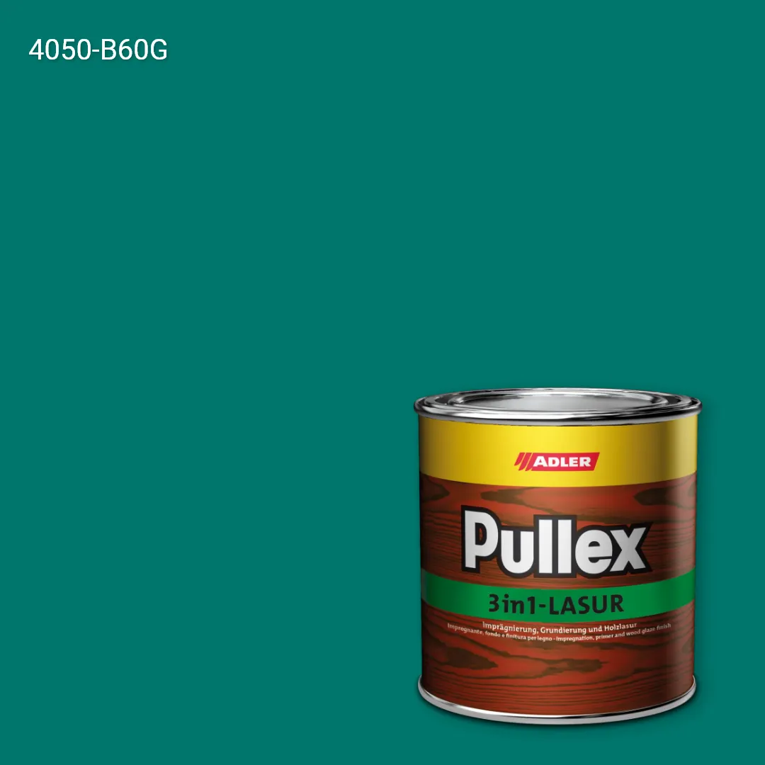 Лазур для дерева Pullex 3in1-Lasur колір NCS S 4050-B60G, Adler NCS S