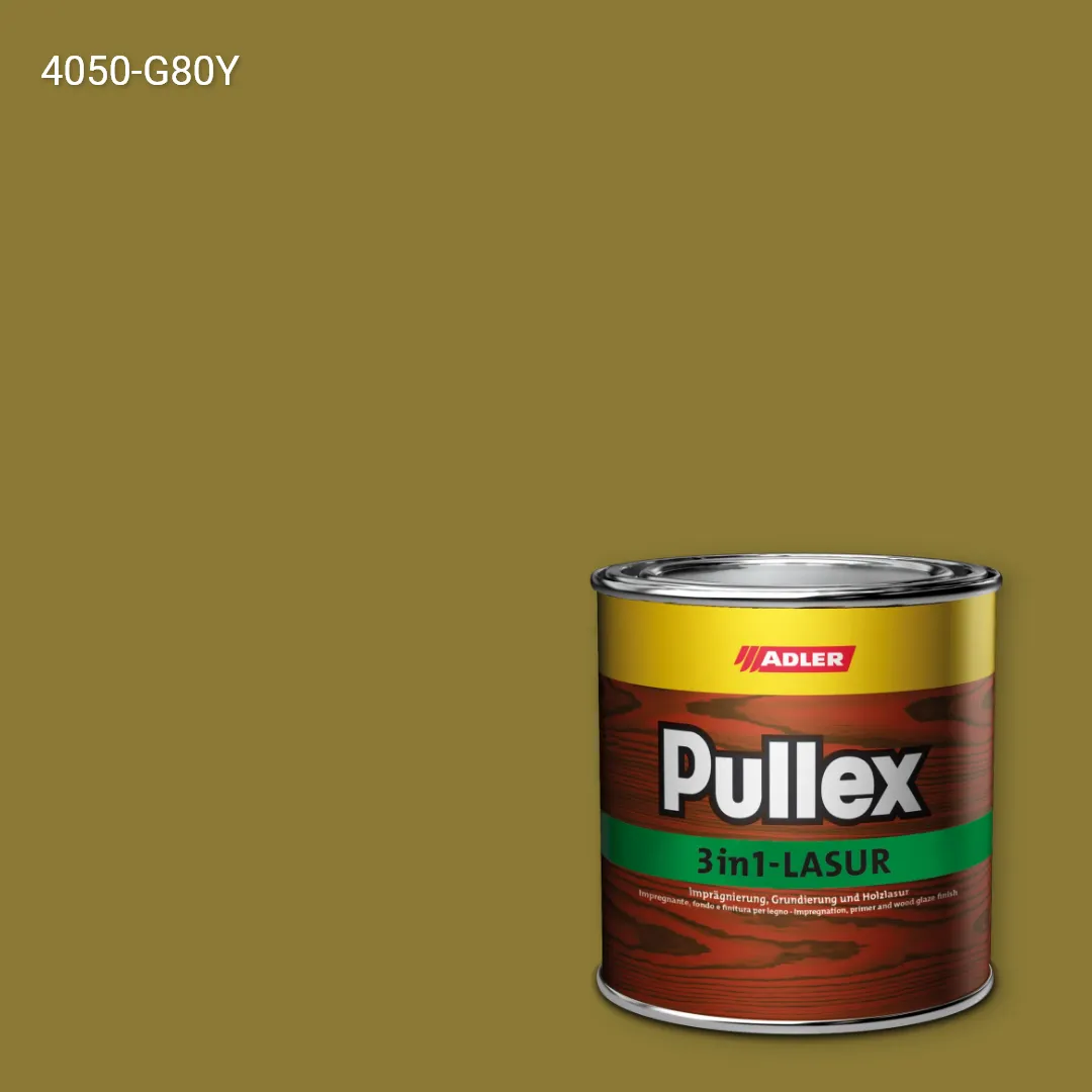 Лазур для дерева Pullex 3in1-Lasur колір NCS S 4050-G80Y, Adler NCS S