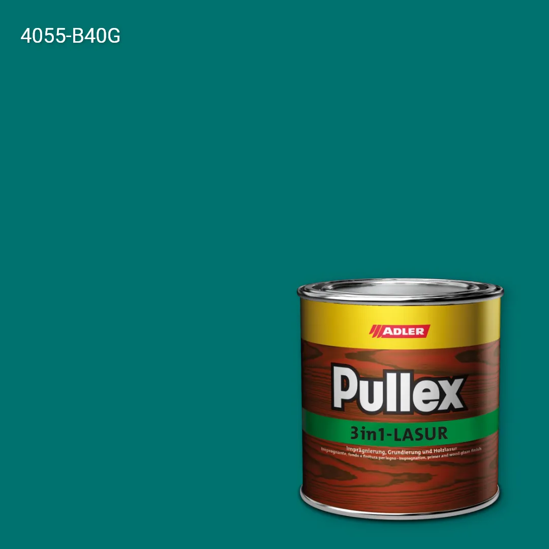 Лазур для дерева Pullex 3in1-Lasur колір NCS S 4055-B40G, Adler NCS S
