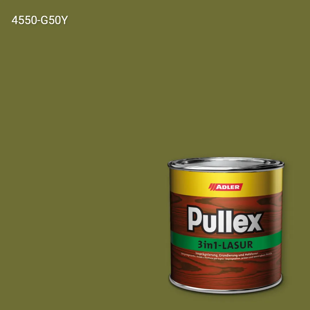 Лазур для дерева Pullex 3in1-Lasur колір NCS S 4550-G50Y, Adler NCS S