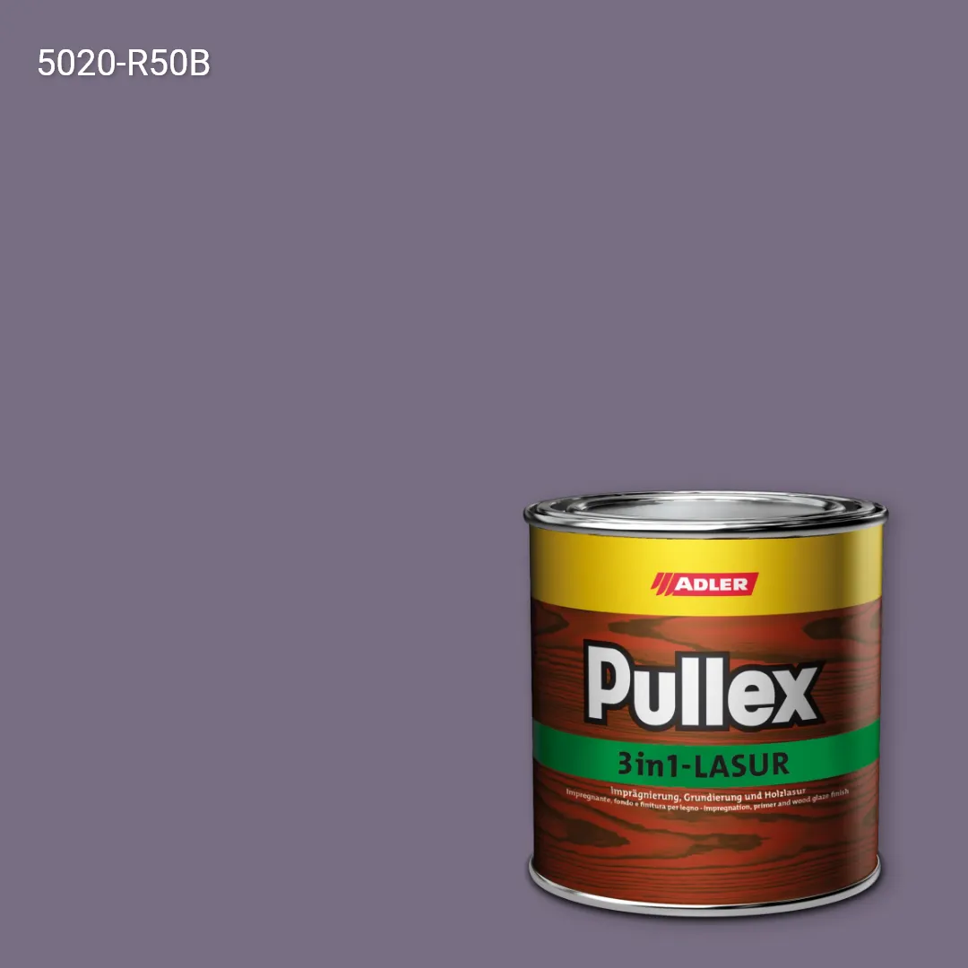 Лазур для дерева Pullex 3in1-Lasur колір NCS S 5020-R50B, Adler NCS S
