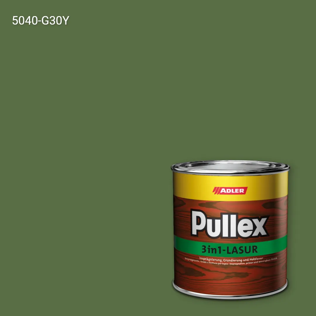 Лазур для дерева Pullex 3in1-Lasur колір NCS S 5040-G30Y, Adler NCS S