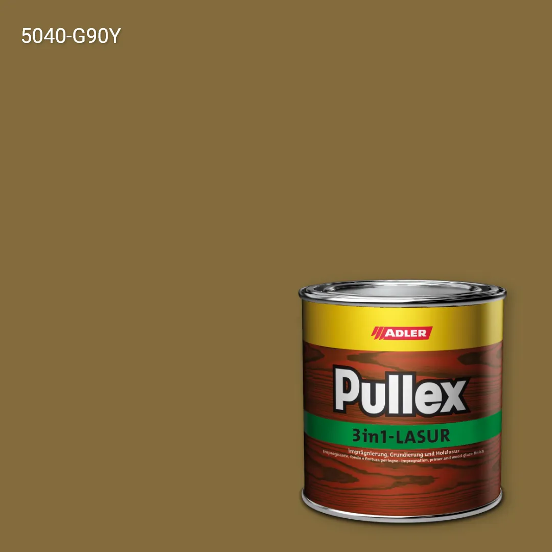 Лазур для дерева Pullex 3in1-Lasur колір NCS S 5040-G90Y, Adler NCS S