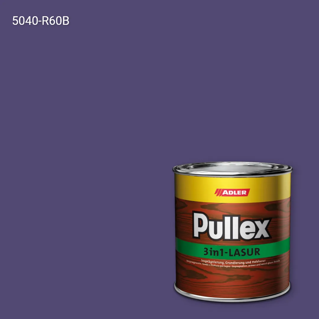 Лазур для дерева Pullex 3in1-Lasur колір NCS S 5040-R60B, Adler NCS S
