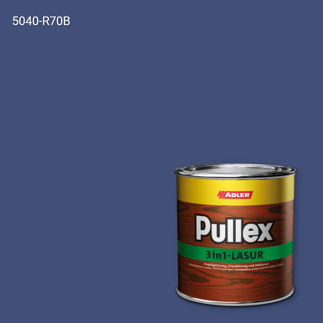 Лазур для дерева Pullex 3in1-Lasur колір NCS S 5040-R70B, Adler NCS S