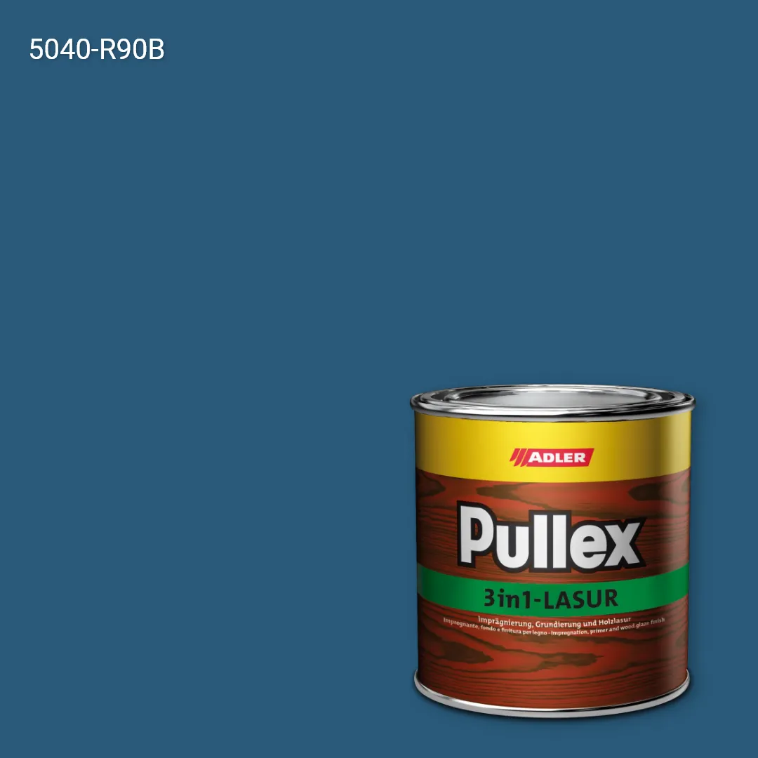 Лазур для дерева Pullex 3in1-Lasur колір NCS S 5040-R90B, Adler NCS S