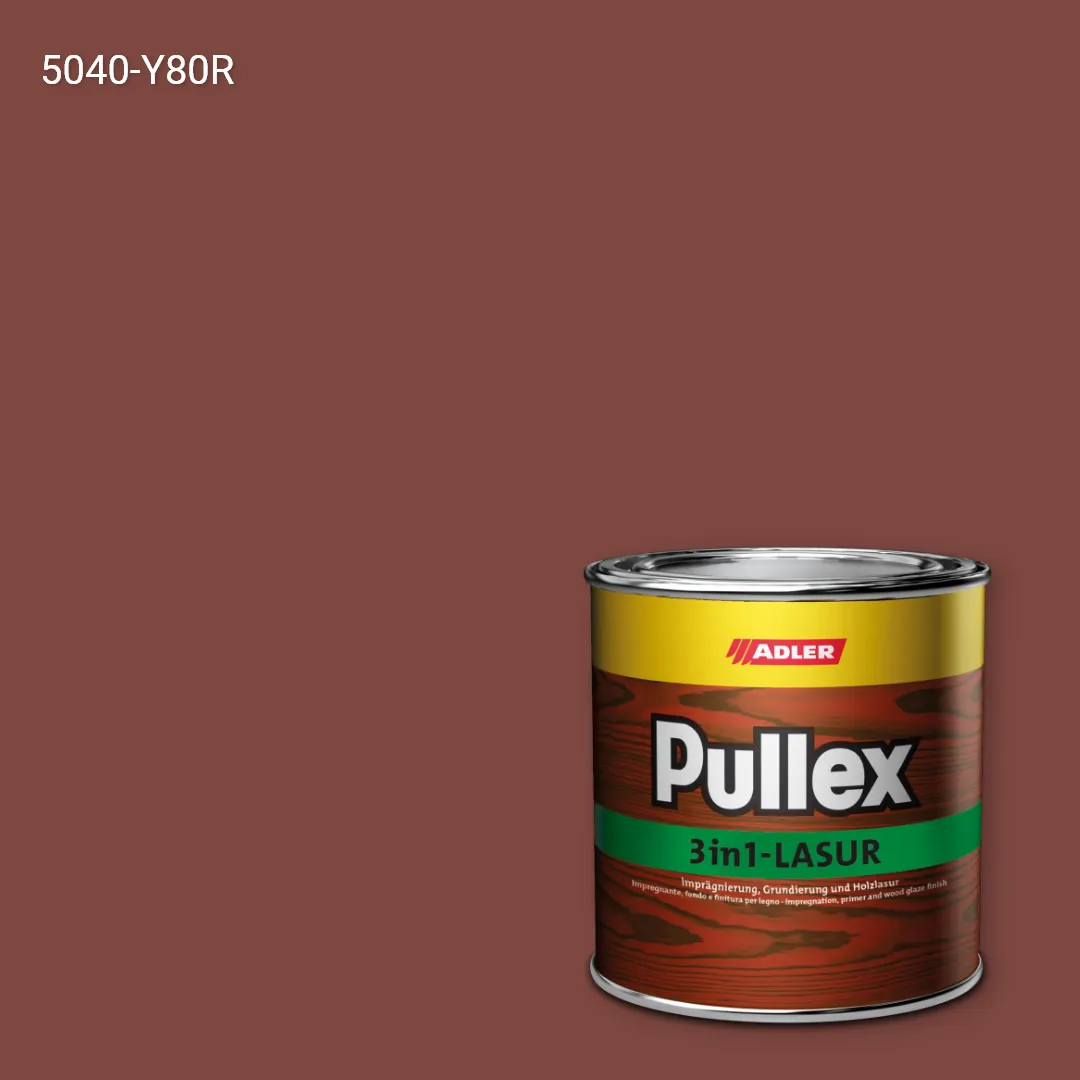 Лазур для дерева Pullex 3in1-Lasur колір NCS S 5040-Y80R, Adler NCS S