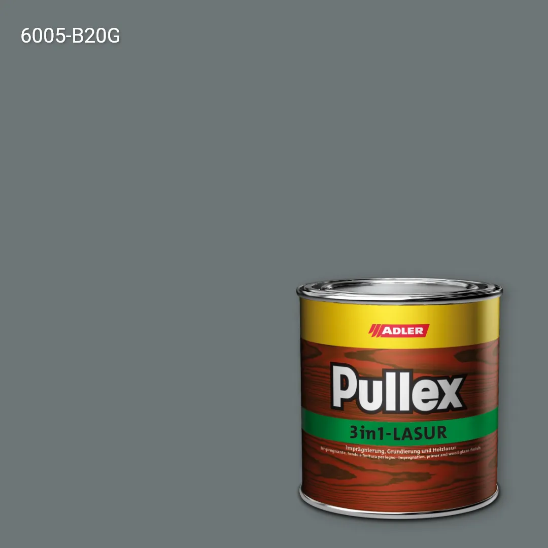 Лазур для дерева Pullex 3in1-Lasur колір NCS S 6005-B20G, Adler NCS S