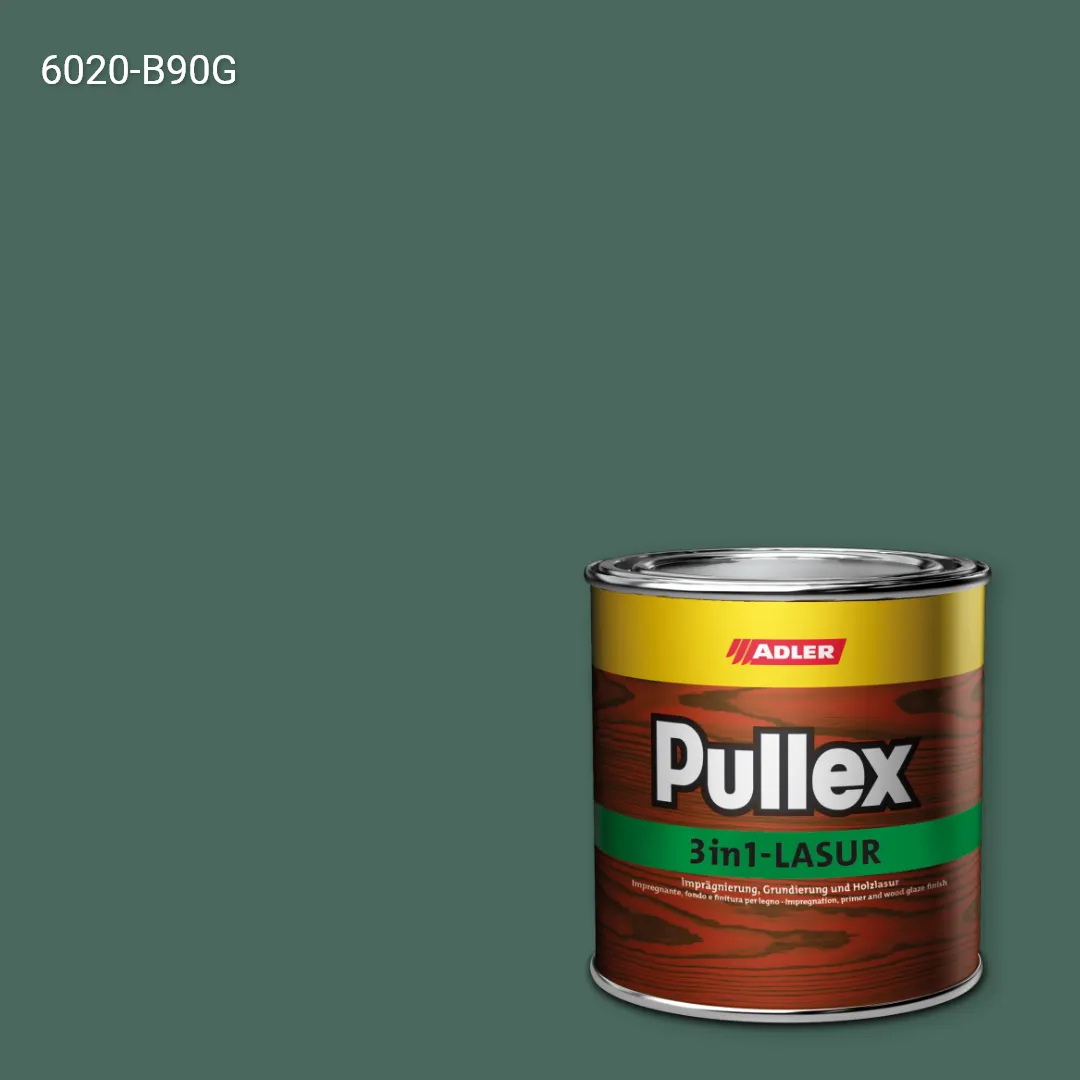 Лазур для дерева Pullex 3in1-Lasur колір NCS S 6020-B90G, Adler NCS S