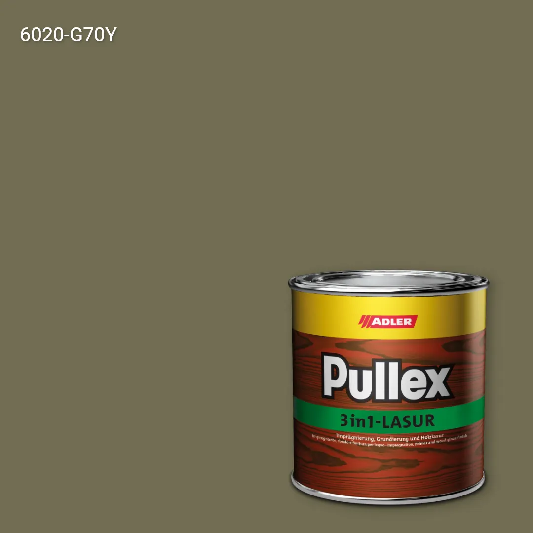 Лазур для дерева Pullex 3in1-Lasur колір NCS S 6020-G70Y, Adler NCS S