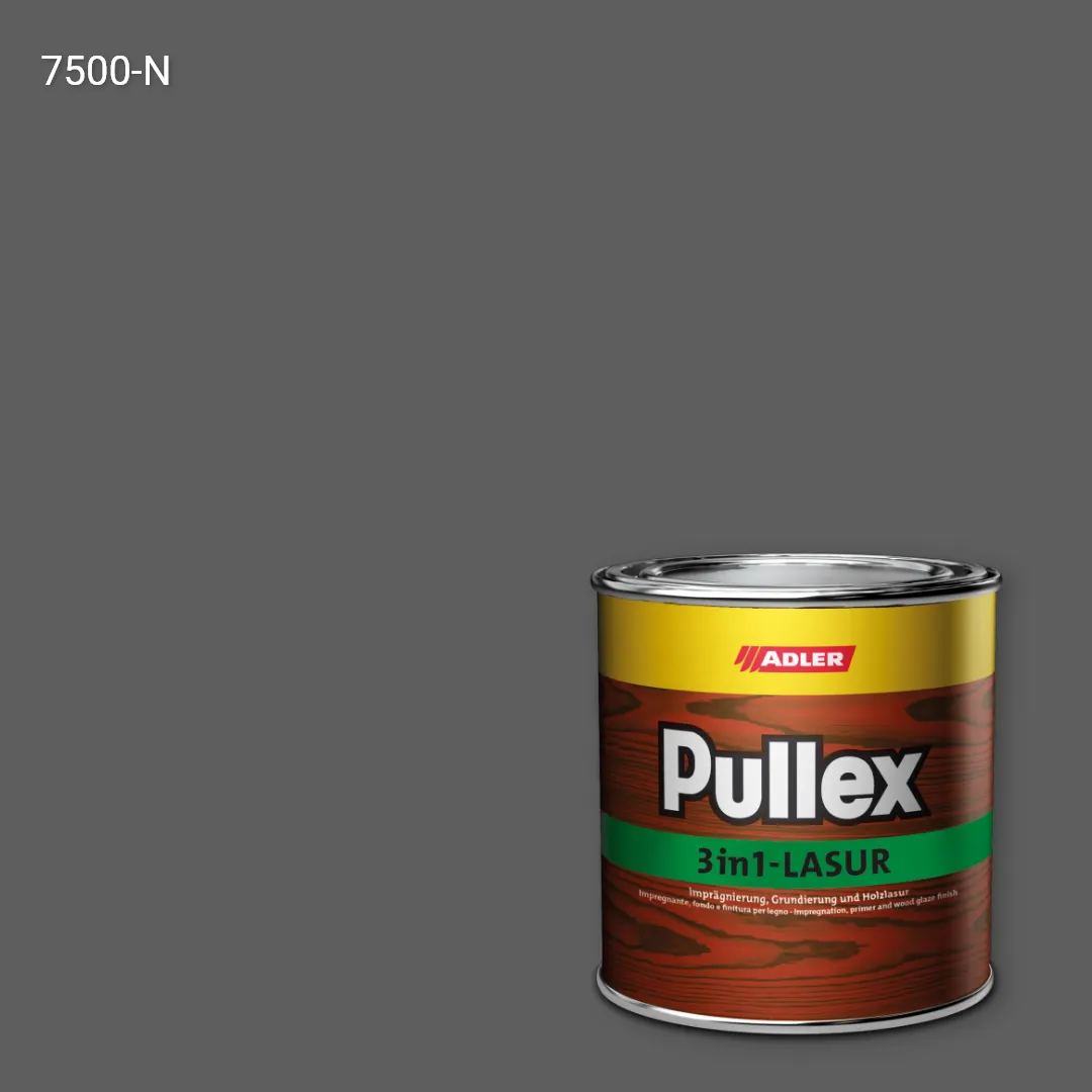 Лазур для дерева Pullex 3in1-Lasur колір NCS S 7500-N, Adler NCS S