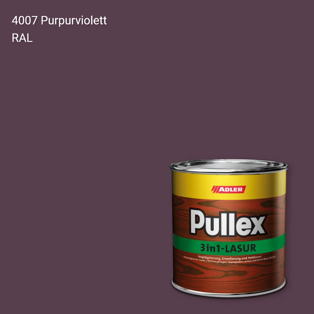 Лазур для дерева Pullex 3in1-Lasur колір RAL 4007, Adler RAL 192