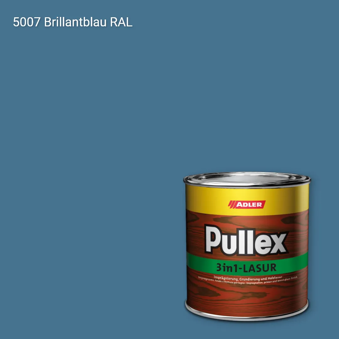 Лазур для дерева Pullex 3in1-Lasur колір RAL 5007, Adler RAL 192