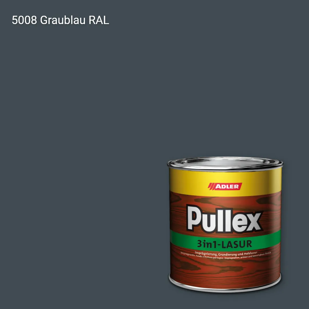 Лазур для дерева Pullex 3in1-Lasur колір RAL 5008, Adler RAL 192