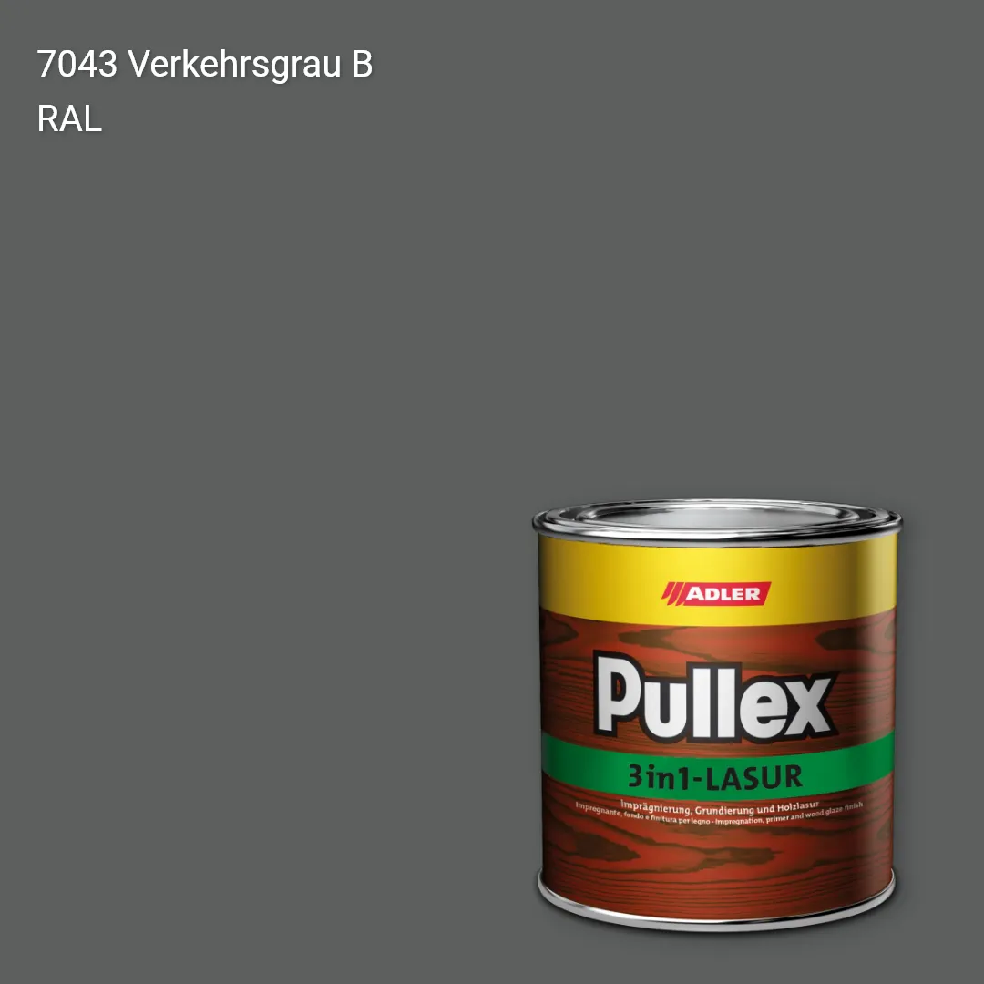 Лазур для дерева Pullex 3in1-Lasur колір RAL 7043, Adler RAL 192