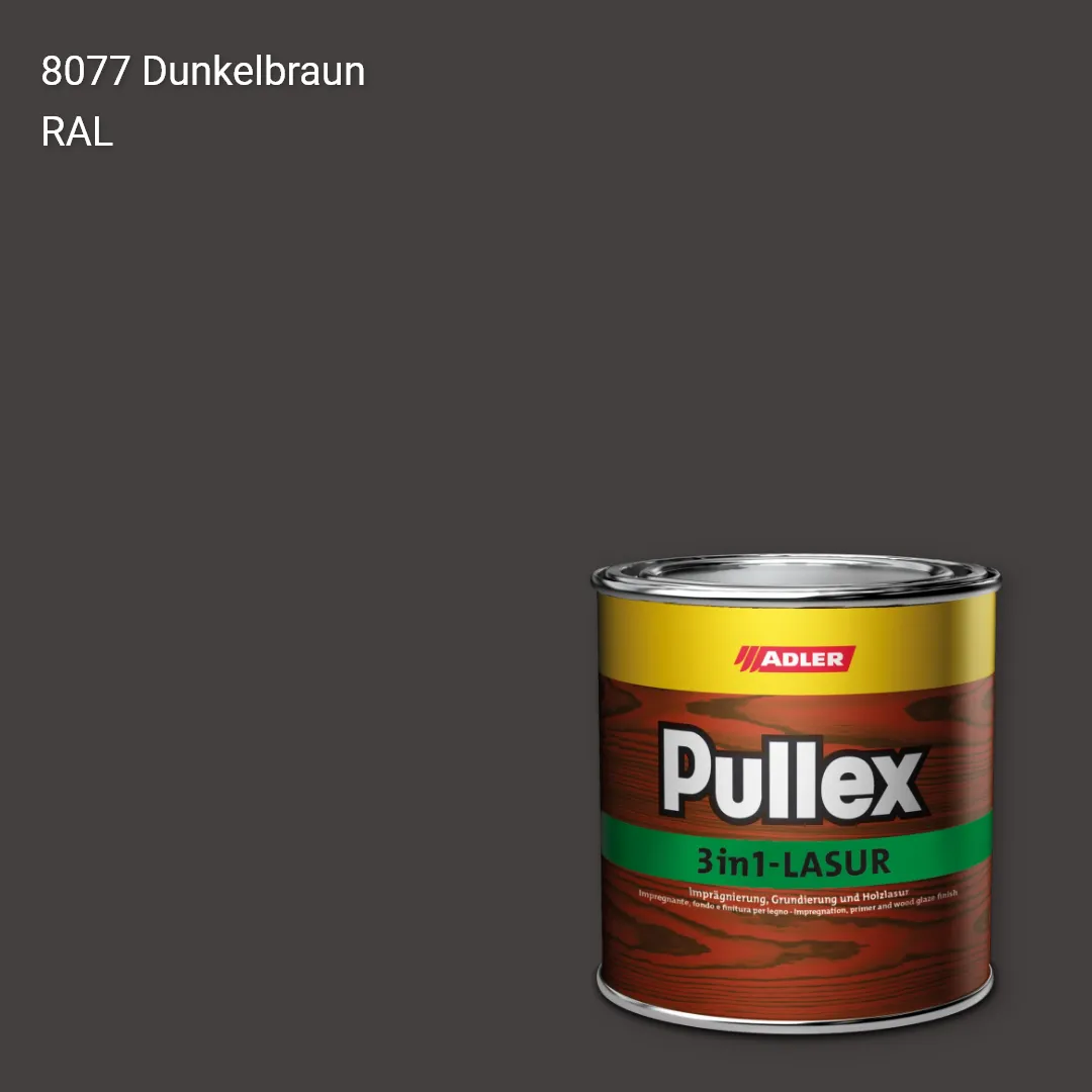 Лазур для дерева Pullex 3in1-Lasur колір RAL 8077, Adler RAL 192 Лазур для дерева Pullex 3in1-Lasur колір RAL 8077, Adler RAL 192