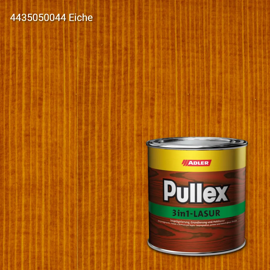 Лазур для дерева Pullex 3in1-Lasur колір 4435050044 Eiche, Adler Standard