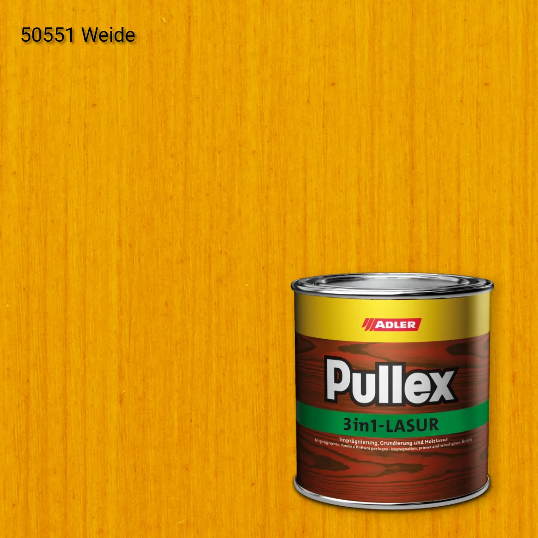 Лазур для дерева Pullex 3in1-Lasur колір 50551 Weide, Adler Standard