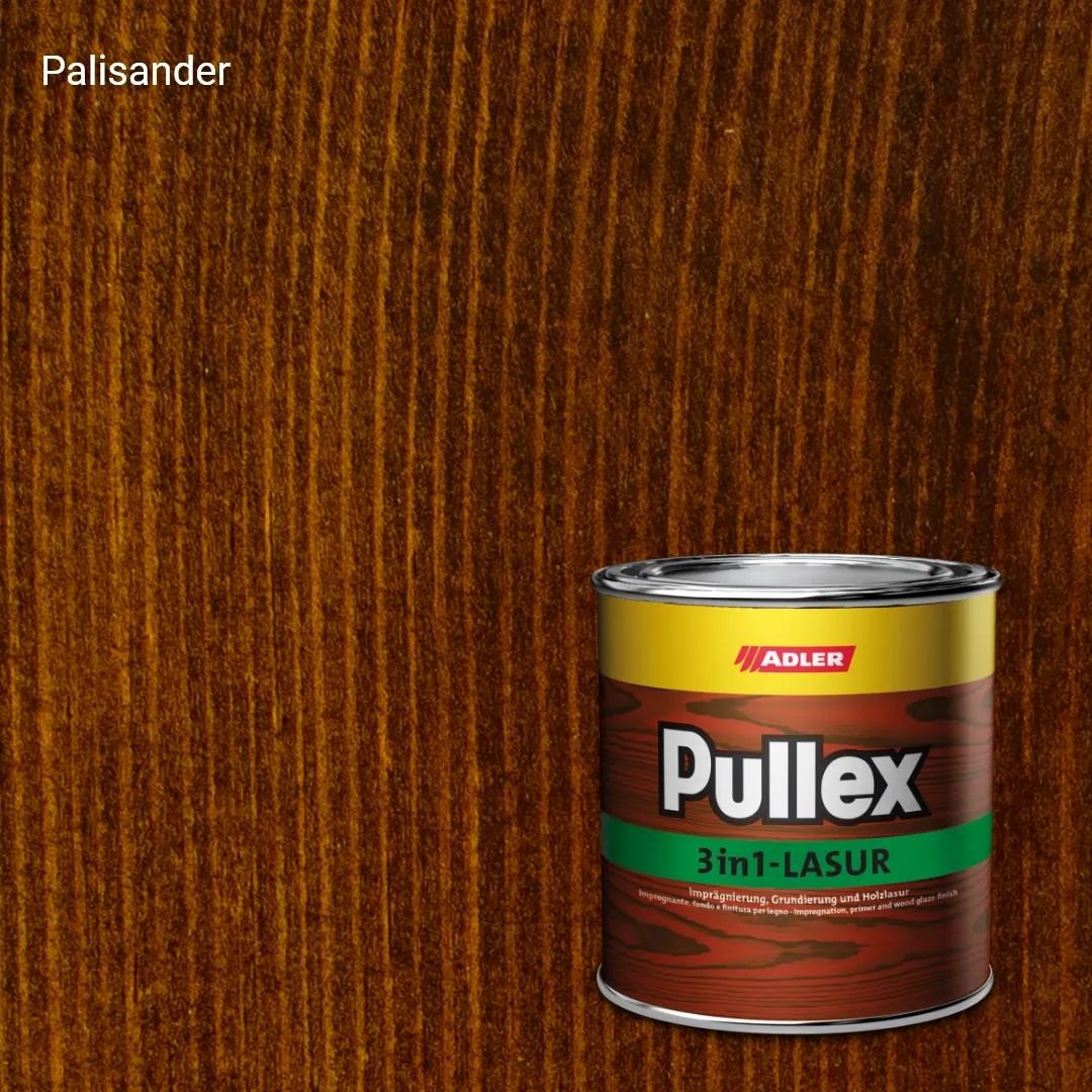 Лазур для дерева Pullex 3in1-Lasur колір Palisander, Living-Wood Pullex 3in1 Lasur