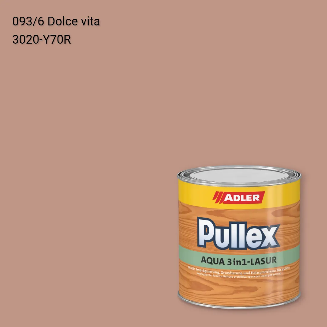 Лазур для дерева Pullex Aqua 3in1-Lasur колір C12 093/6, Adler Color 1200