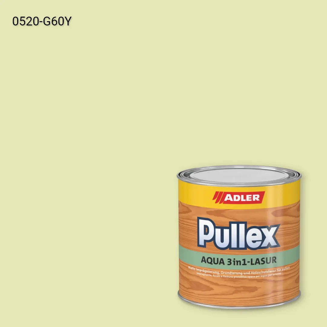 Лазур для дерева Pullex Aqua 3in1-Lasur колір NCS S 0520-G60Y, Adler NCS S